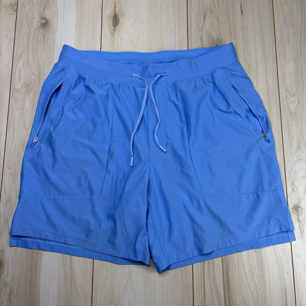 Men's Lululemon License to Train Linerless Short 7" Size Large Blue LM7BBIS.04